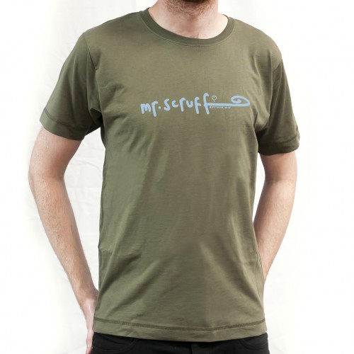 Mens Blue 'Mr Scruff' Tag T-Shirt - 